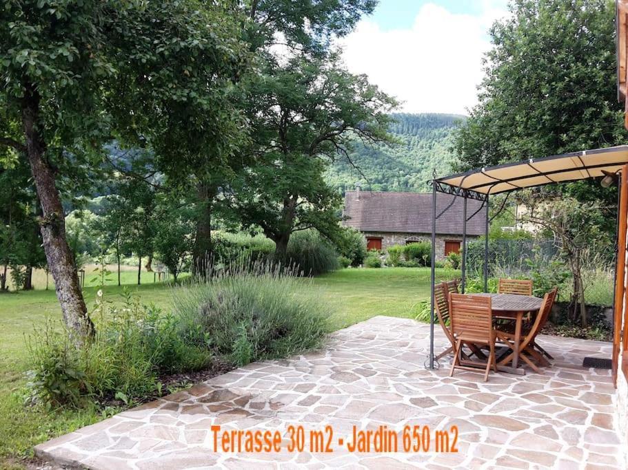 Vila Grange En Pierres. Grand Jardin Et Belle Vue Saurat Exteriér fotografie
